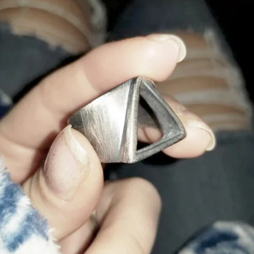 mens silver custom engraved ring