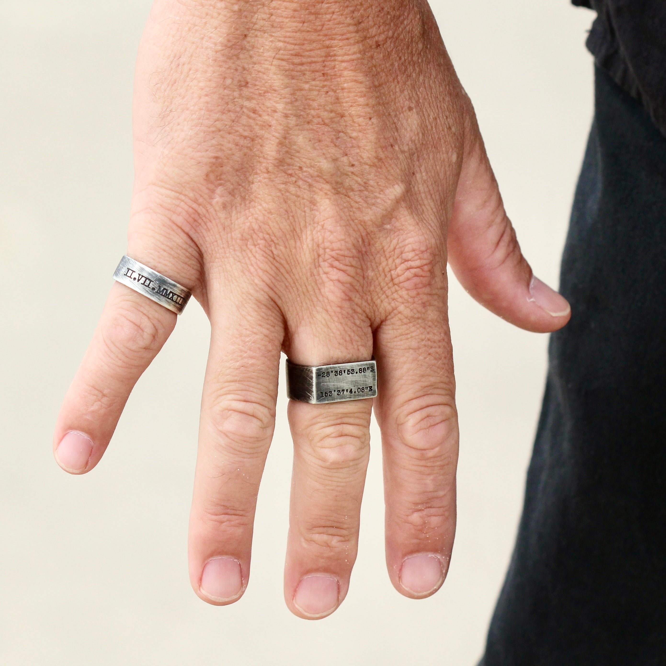 Band Ring | Oxidized Silver