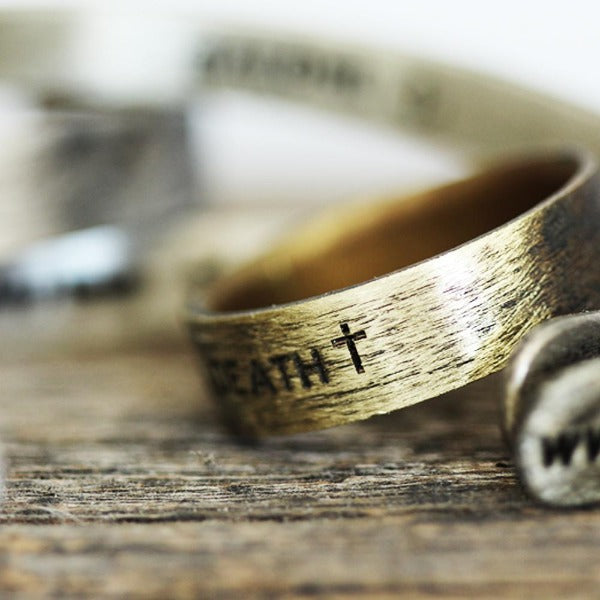 custom engraved wedding band