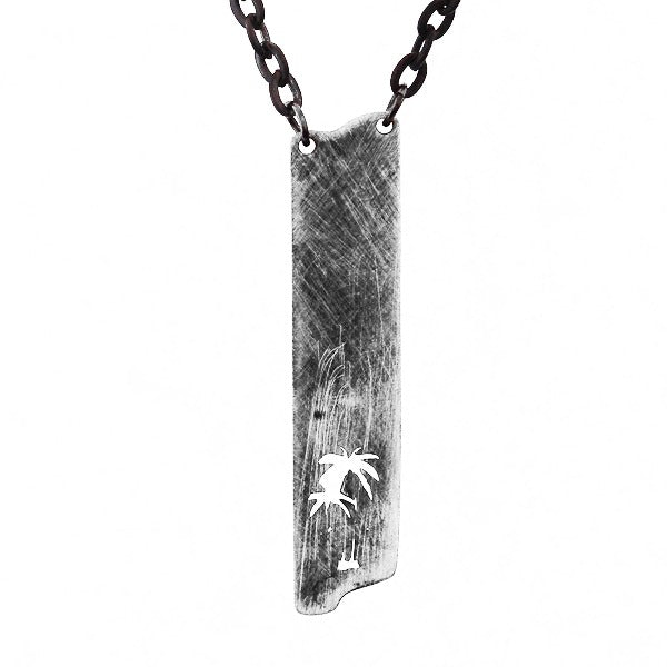 Palm Silver Necklace