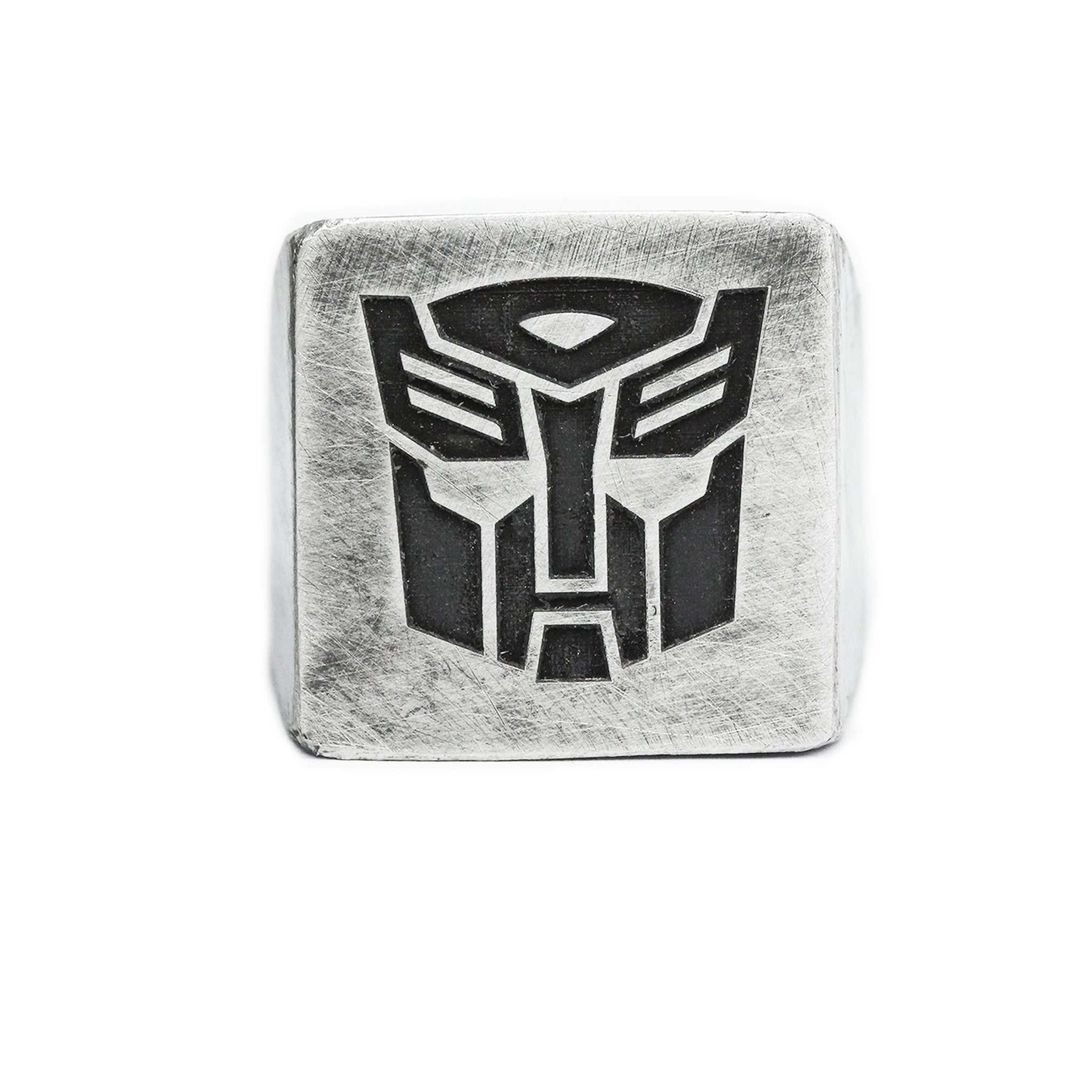 transformers solid ring men engraved