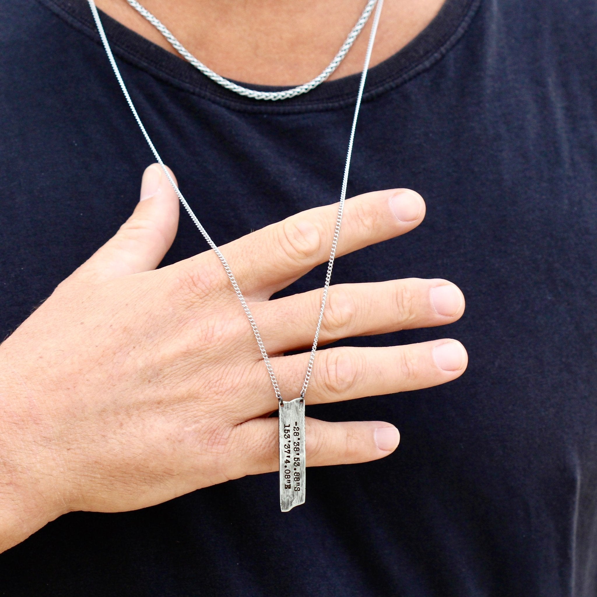 unique handcrafted men's necklace