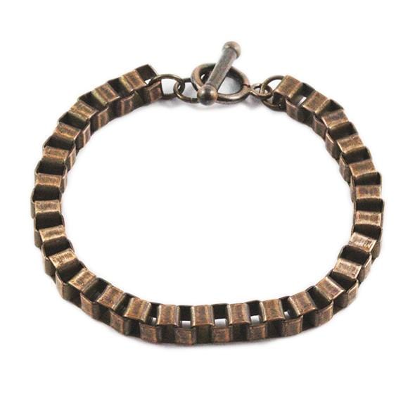Carpe Diem Rustic Rose Gold Mens Bracelet
