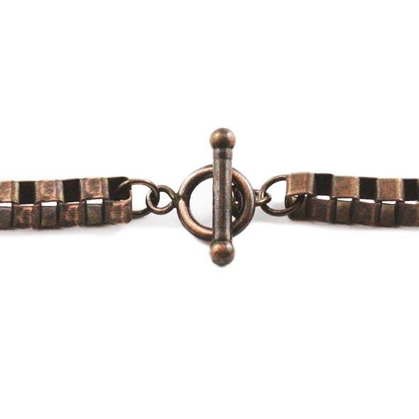 Box Chained Bracelet | Rose Gold