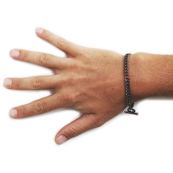 Carpe Diem Rose Gold Mens Chain Bracelet