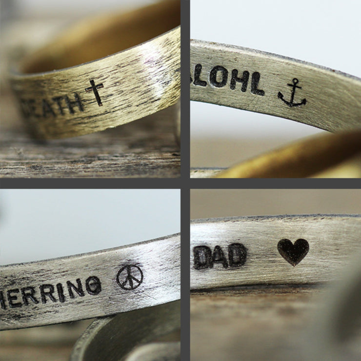 Carpe Diem Sterling Silver Mens Bracelet