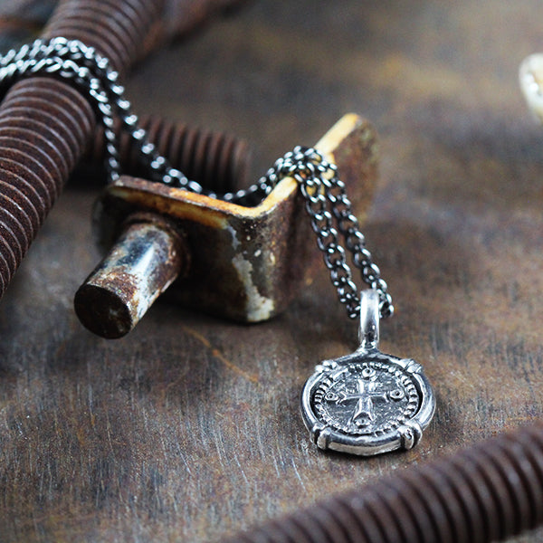 Simple Coin Silver Necklace