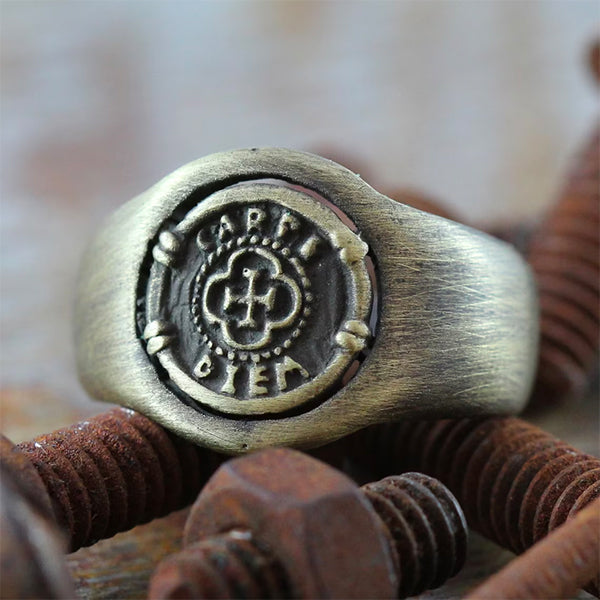Gold Custom Mens Signet Ring