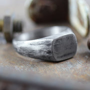 Mens Silver Custom Signet Ring