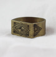 Aztec Gold Mens Rings