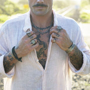 Palm Gold Mens Rings