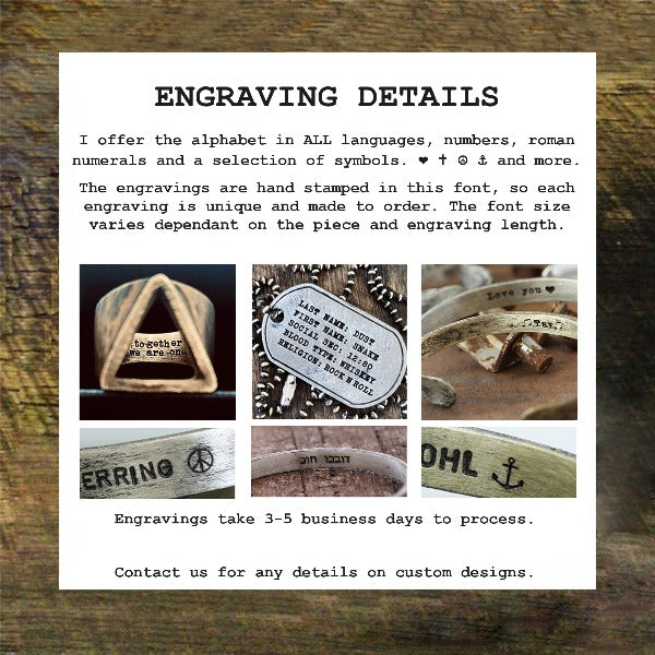 custom engraved jewelry