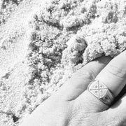 Silver Family Engraved Custom Signet Ring