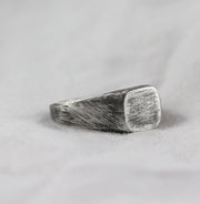 Mens Silver Custom Signet Ring