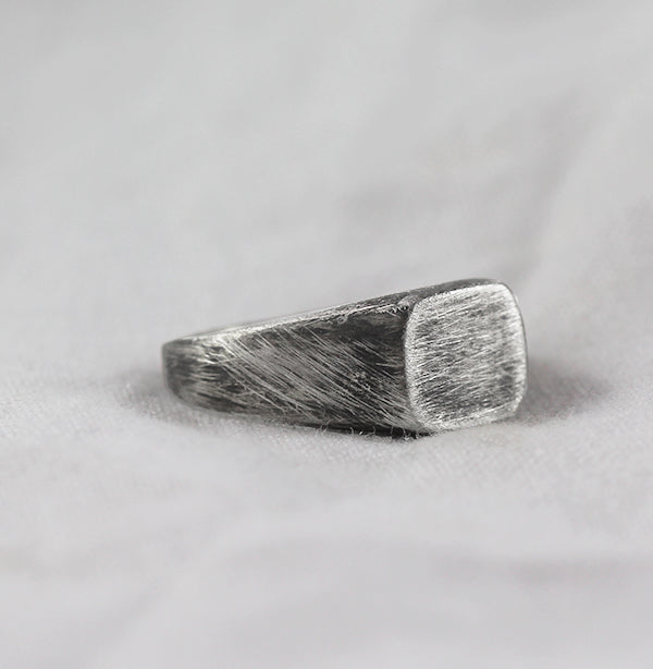Mens Silver Custom Signet Ring