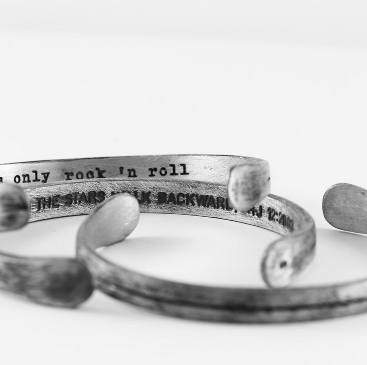 Carpe Diem Sterling Silver Mens Bracelet