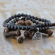 black beaded bracelets