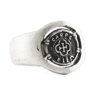 carpe diem signet ring
