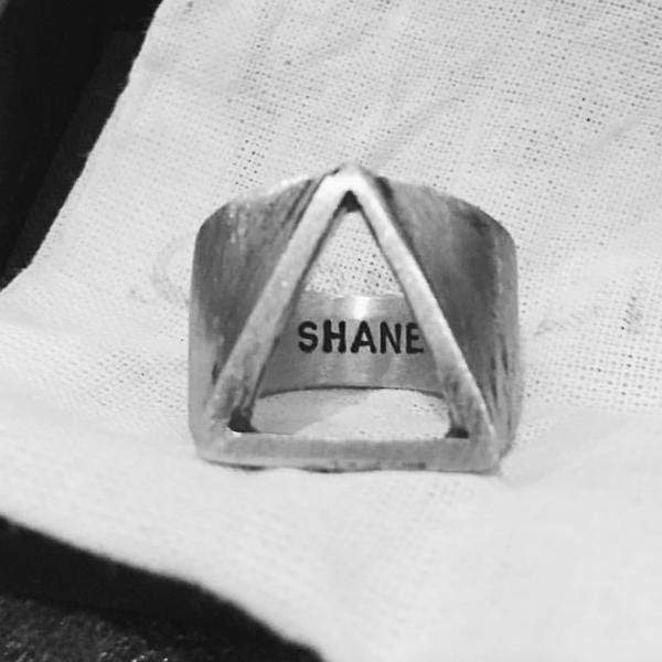 carpe diem engraved silver ring 