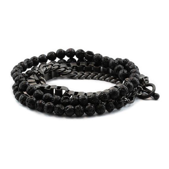 mens black bracelet