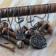 mens black necklace