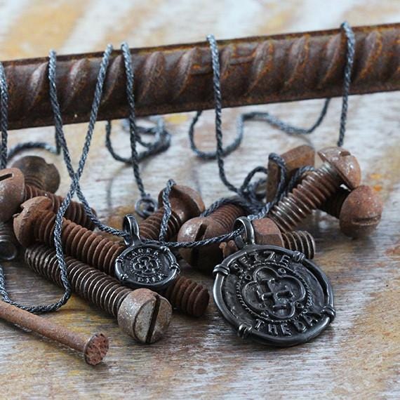 mens black necklace