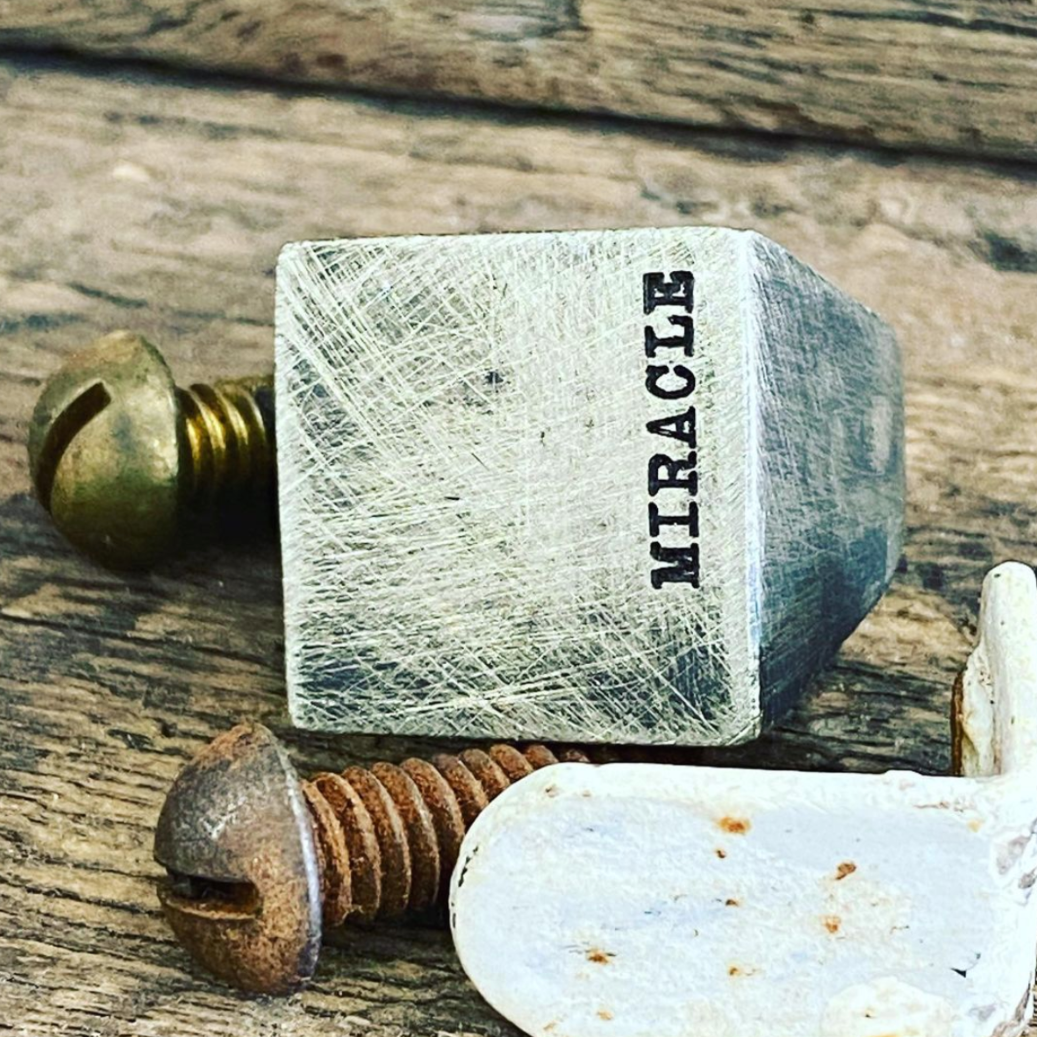 personalized square silver ring for men
