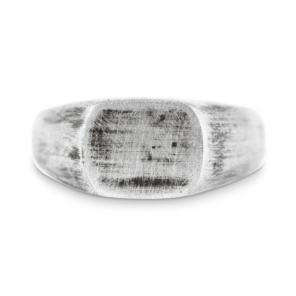 Mens Silver Custom Signet Ring
