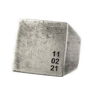 '<span>Be It Square</span>' Date Ring