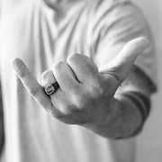 Mens Silver Custom Signet Ring
