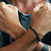 rustic black bracelet