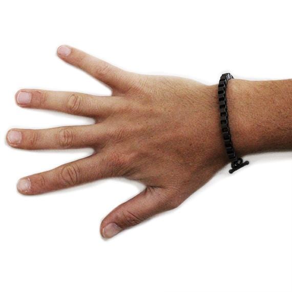 rustic black bracelet
