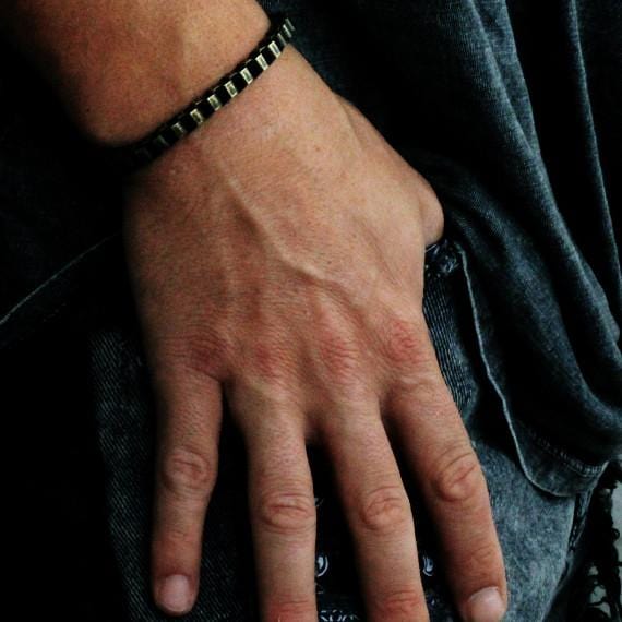 rustic mens bracelet