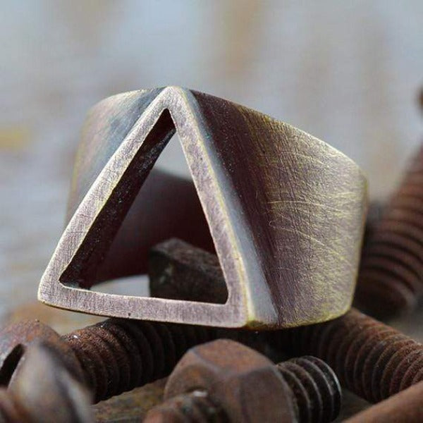 rustic mens ring