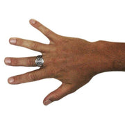 rustic silver ring