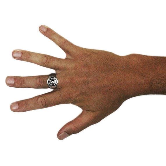 rustic silver ring
