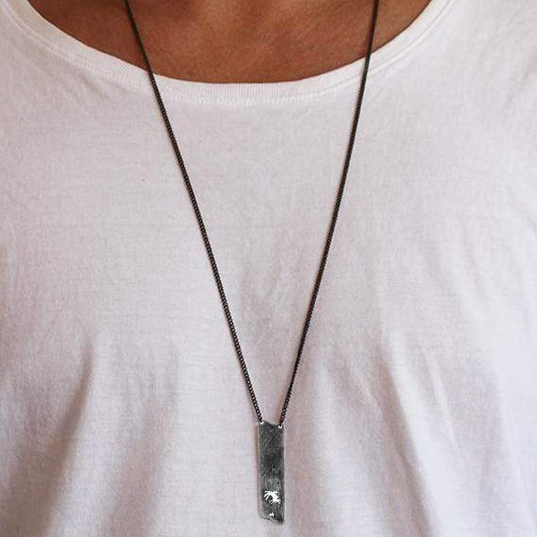 Palm Necklace | Silver
